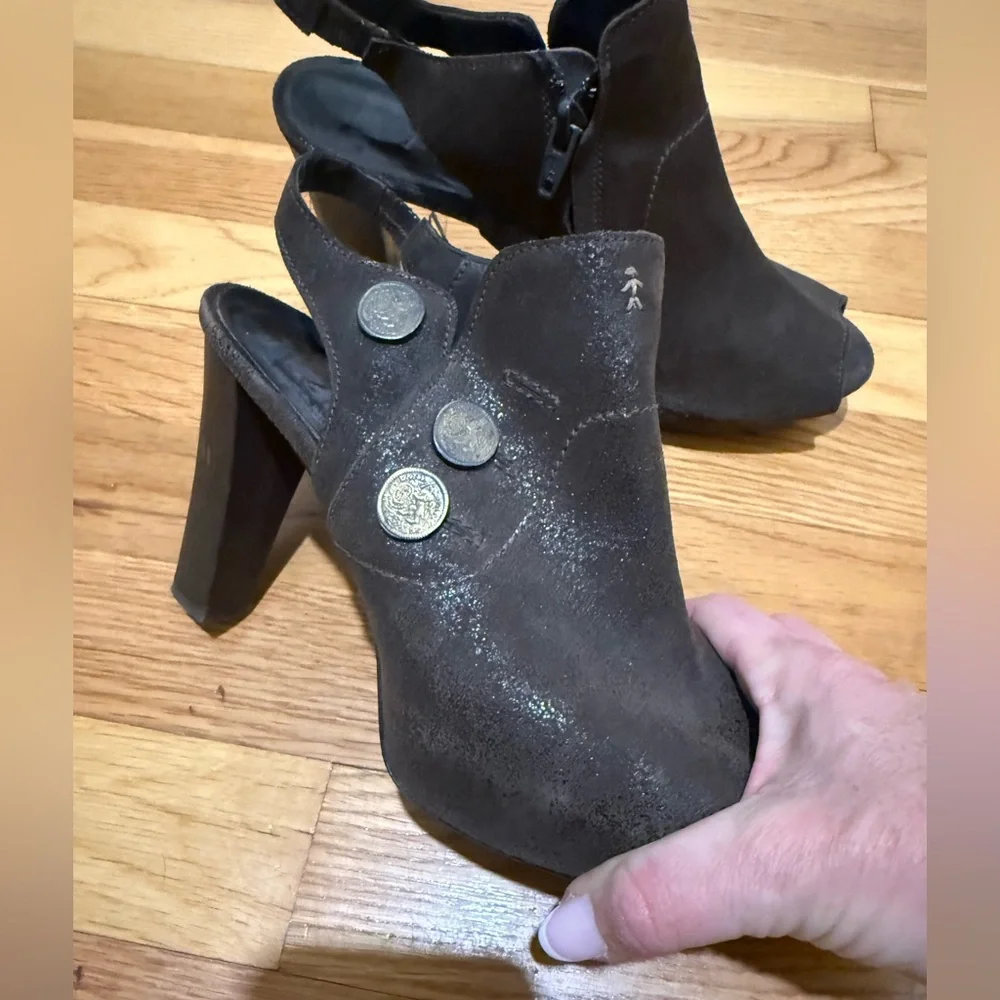 Henry Beguelin Platform Open-Toe Sling-Back Heels
